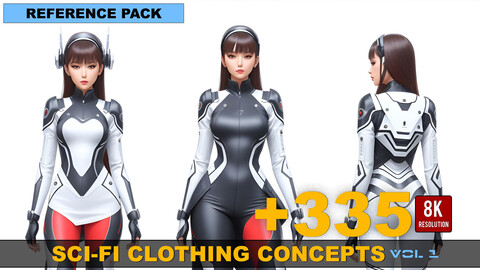 335 Sci-fi Clothing Concepts - Science Fiction Fashion Designs - Vol 1