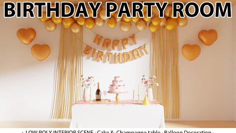 Indoor Scene - Birthday Party Room