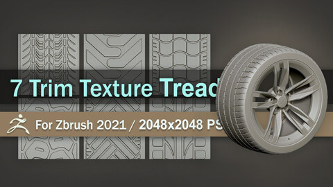 Stylized Seamless Tire Treads