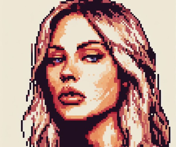 ArtStation - +100 Pixel Art Female Reference Portraits | Artworks