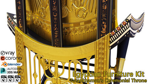 Egyptian Furniture Kit - Tutankhamun's Ceremonial Throne