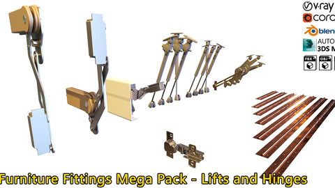 Furniture Fittings Mega Pack - Lifts and Hinges