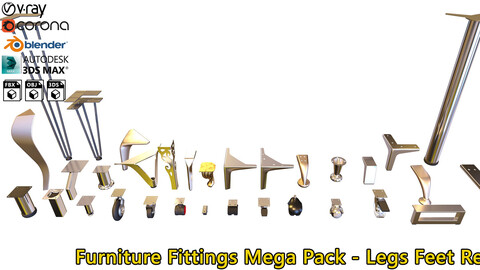 Furniture Fittings Mega Pack - Legs Feet Reels