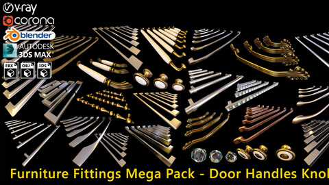 Furniture Fittings Mega Pack - Door Handles Knobs