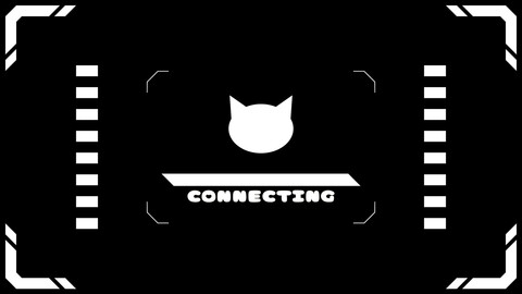 Stinger transition [Virtual connection cat 8collar] OBS/SLOBS/Youtuber/Streamer/Vtuber Assets