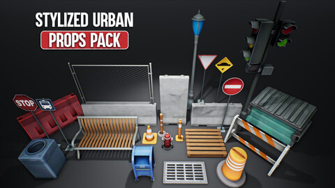 Stylized Urban Props Pack