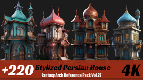 +220 Stylized Persian | 4K | Fantasy Arch Reference Pack Vol.27