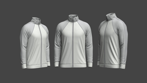 Raglan jacket 3d model 3D model