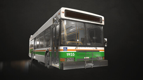 City Bus V3 - Low Poly