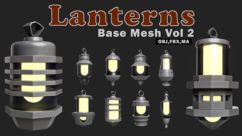 Lanterns Base Mesh Vol 2