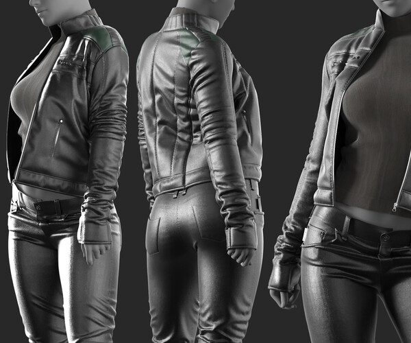 ArtStation - Girl's Outfit 65 - Marvelous / CLO Project file | Game Assets