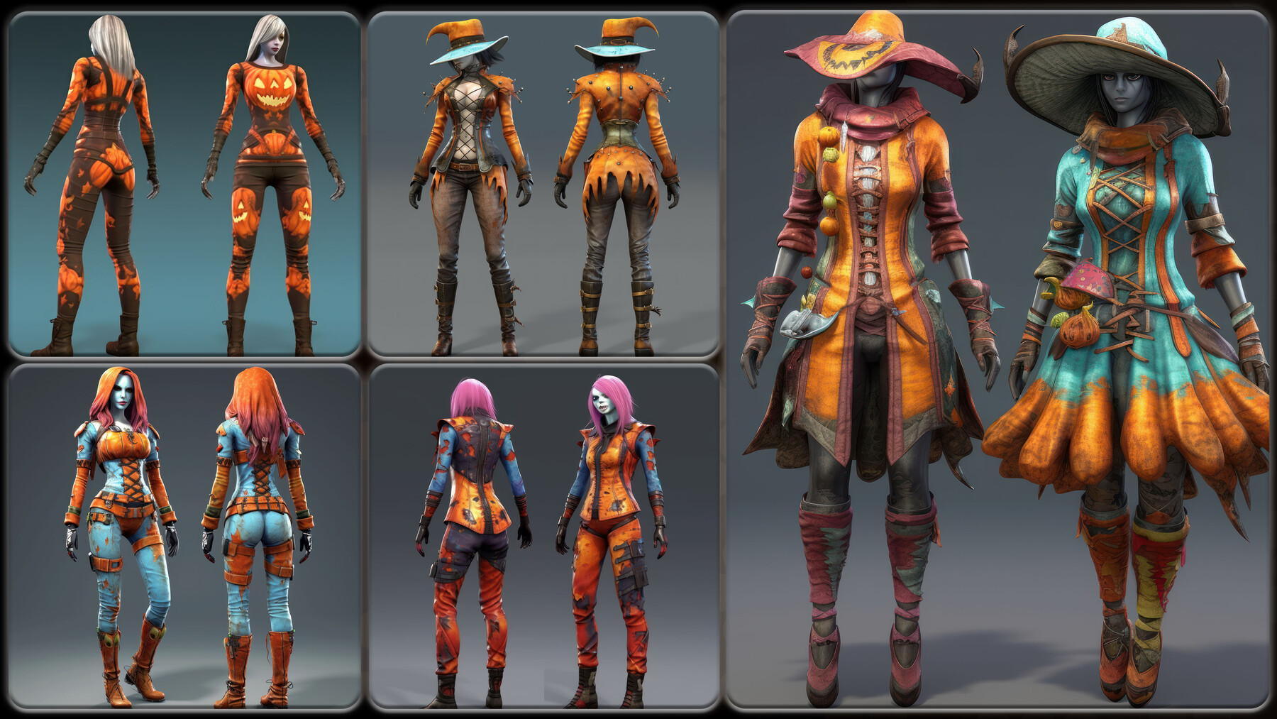 ArtStation - 200 Feminine Futuristic Outfit Reference Pack, 4K, v.28