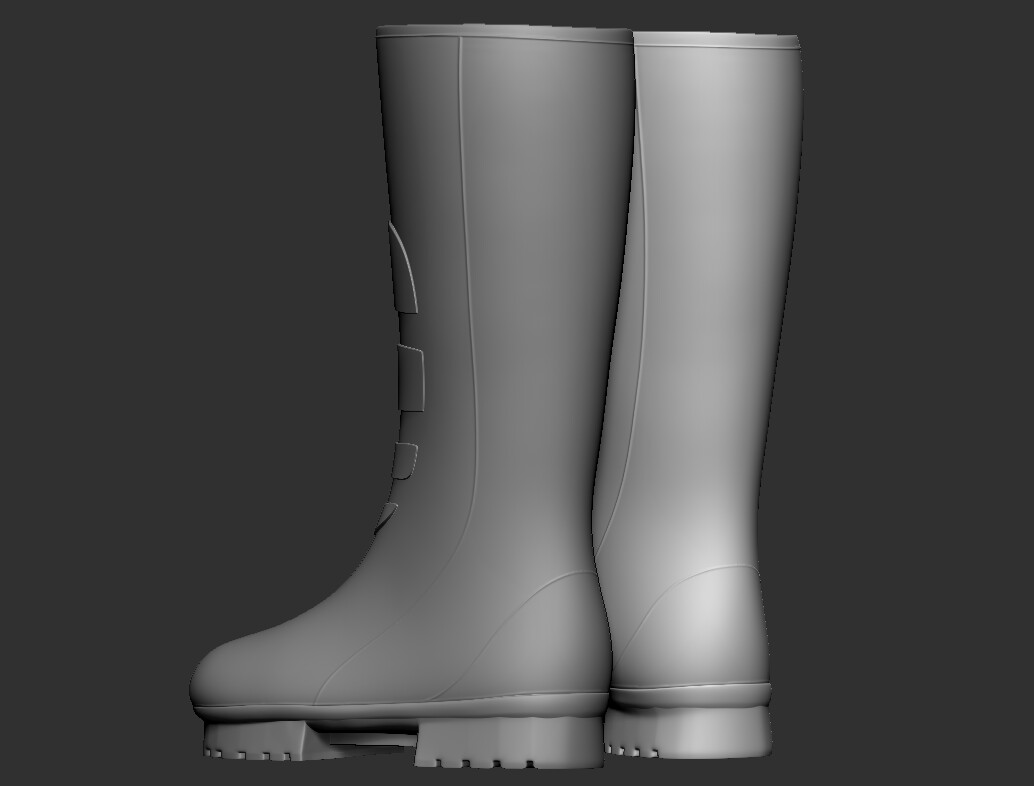 ArtStation - RUBBER WORK BOOTS | Resources