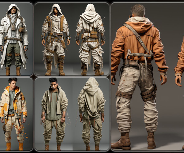 ArtStation - 200 Masculine Spring Outfit Reference Pack | 4K | v.44 ...