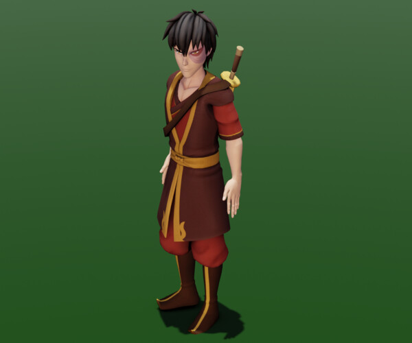 ArtStation - Zuko Animated Character 3D model | Resources