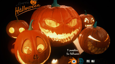 5 Pumpkins for Halloween