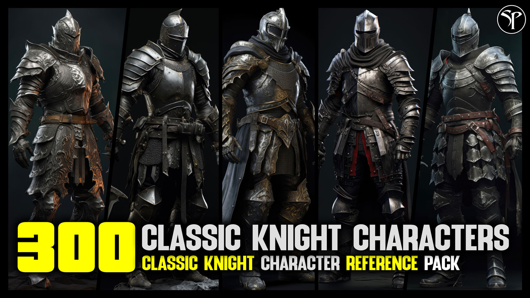 ArtStation - 300 Classic Knight Men's Characters - 4K Reference Image ...