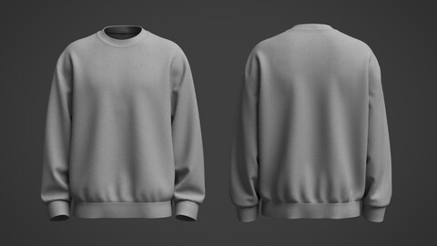 Mens Sweatshirt 3d Model