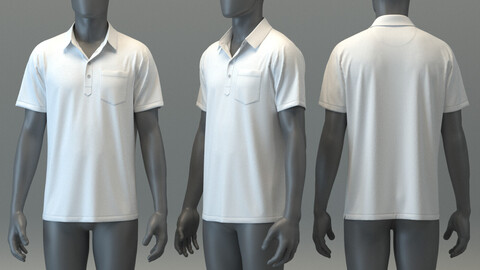 Polo Shirt with Chest Pocket