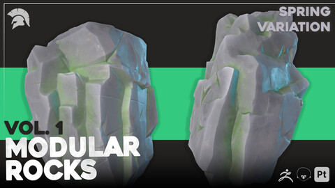 Modular Rocks - Vol. 1 - Stylized - Spring Variation