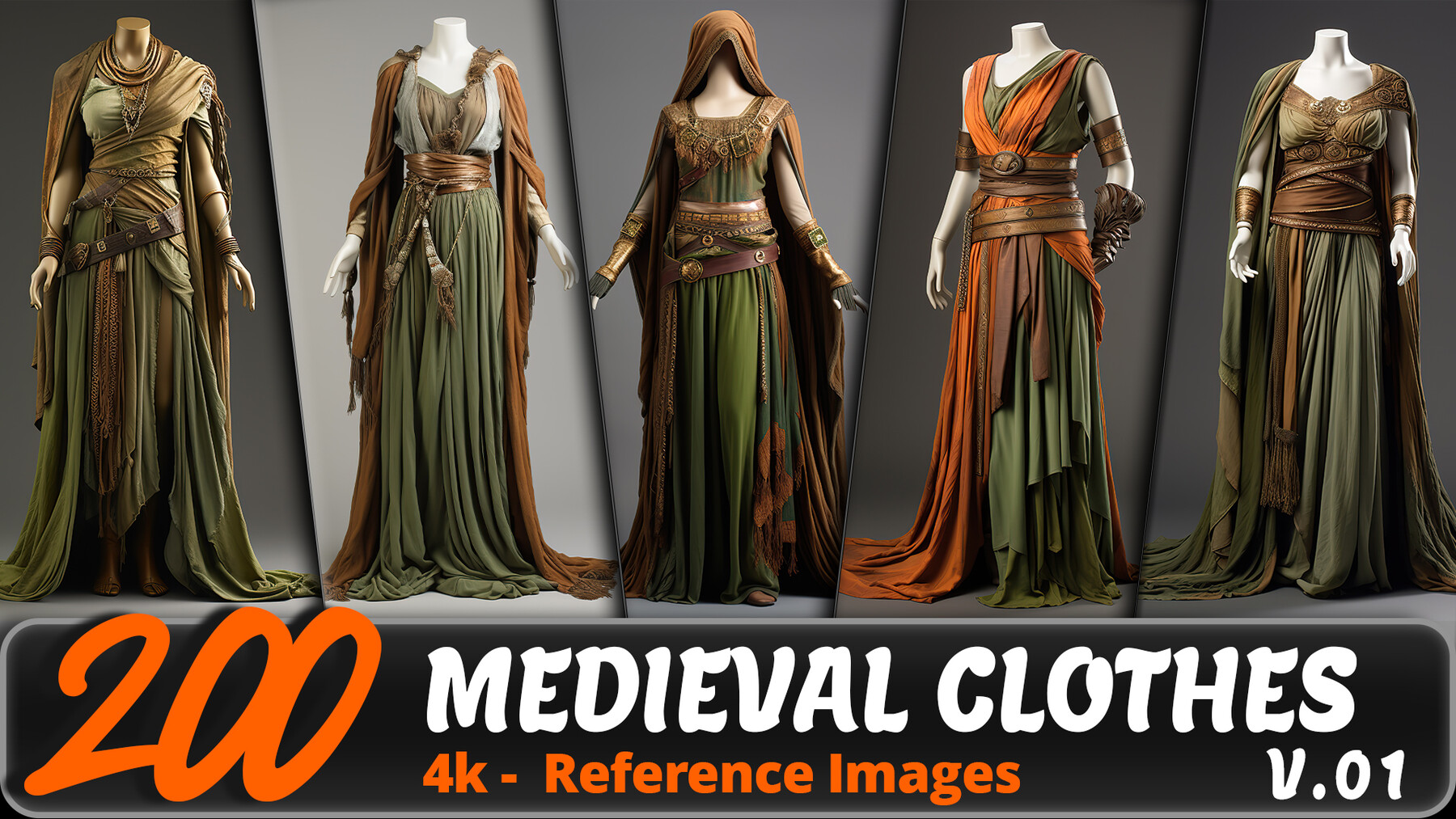 The historically “accurate medieval dress that's now every high fantasy  costume — SnappyDragon Studios