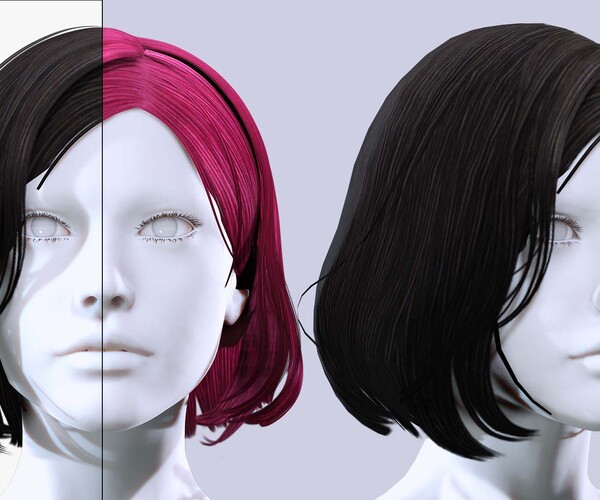 ArtStation - Hair Female - 004