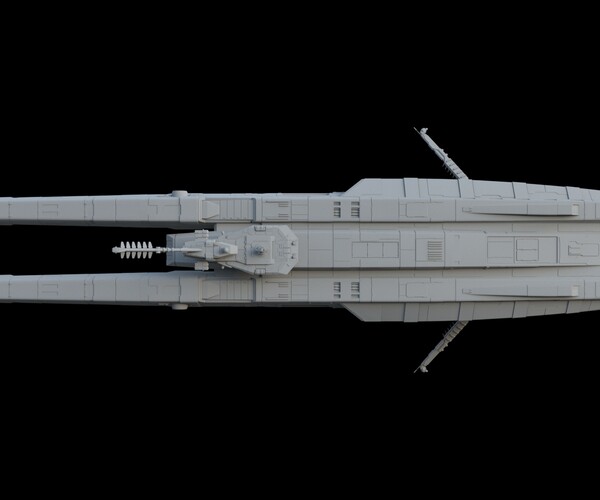 ArtStation - Sci Fi Spaceship - Patrol Cruiser | Resources