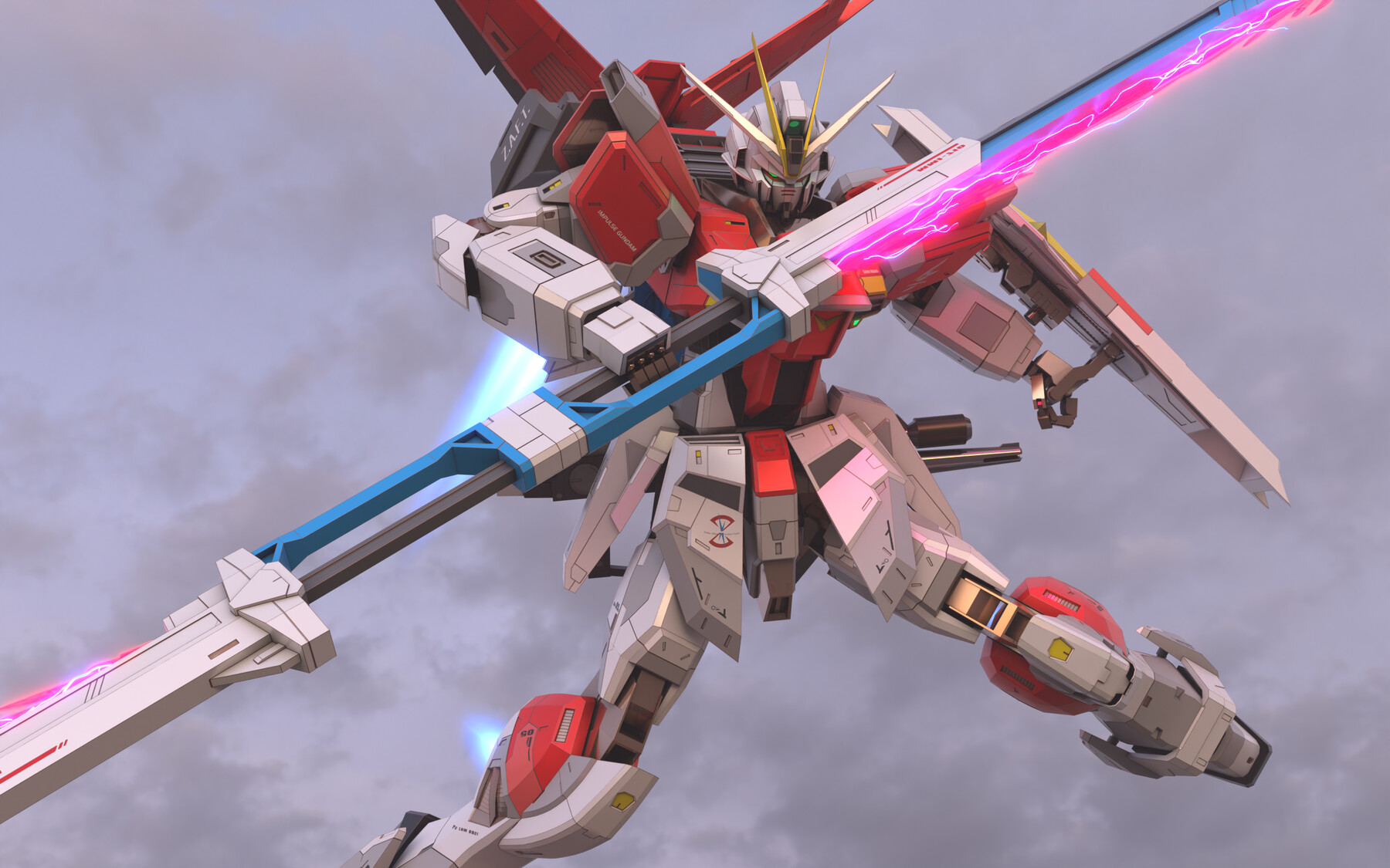 ArtStation - Sword Impulse Gundam Remake - Rigged | Resources