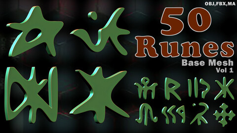 50 Runes Base Mesh Vol 1