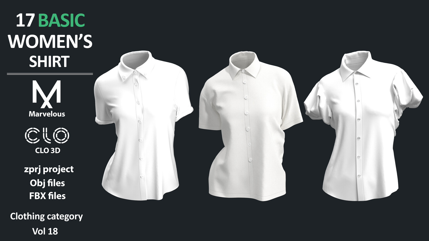 ArtStation - OVERSIZED T-SHIRTS PACK / zprj obj fbx