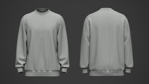 Men's Sweatshirt 3d Model