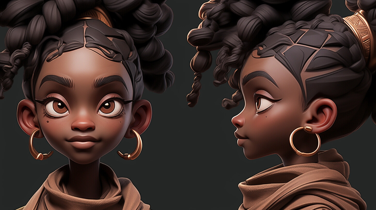 ArtStation - +300 African Female Head Reference(4k) | Artworks