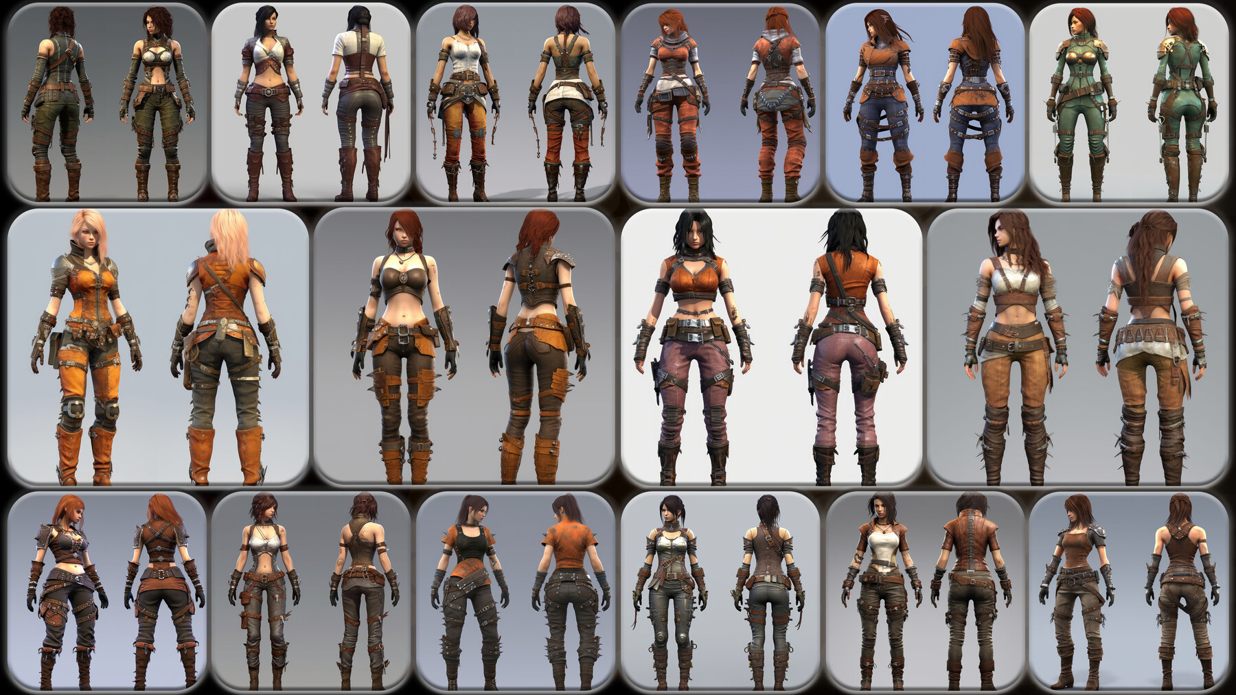 ArtStation - 200 Feminine Dungeonpunk Outfit Reference Pack | 4K | v.69 ...