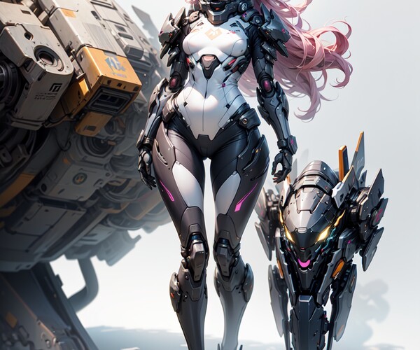 ArtStation - 285 Futuristic Mecha Girls | 4K Reference Art Collection ...