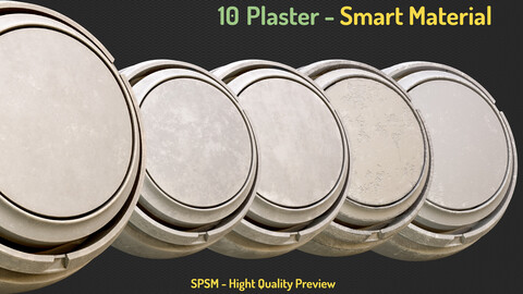 10 Plaster Smart Material - Substance Painter