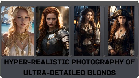 Golden Elegance: Hyper-Realistic Blond Artistry