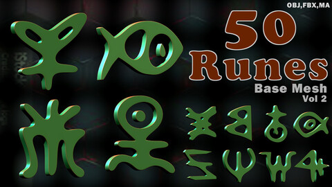 50 Runes Base Mesh Vol 2