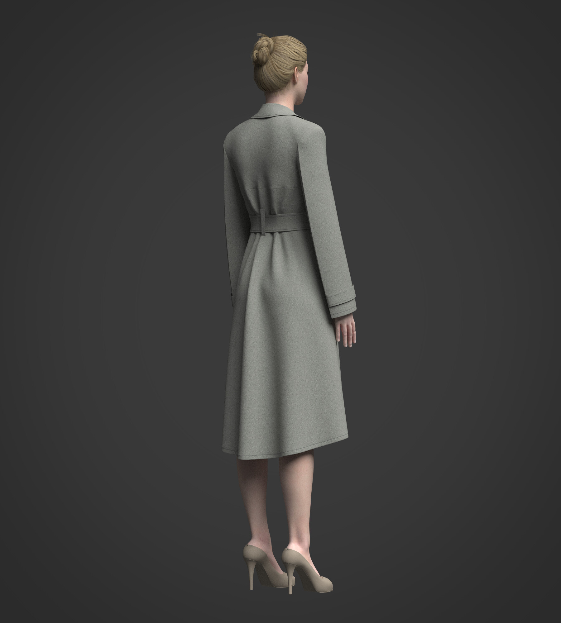 ArtStation   Trench Coat 3d Model | Resources