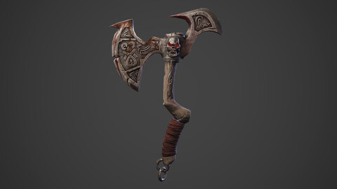 Axe weapon for Games + texture