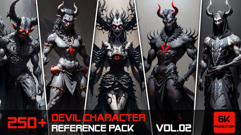 250+ Devil VOL.02 - Character Reference | 6K Resolution
