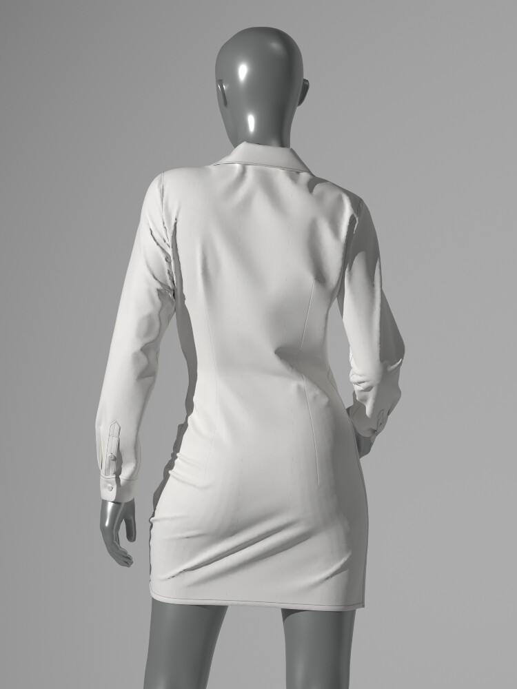 ArtStation - Dress Shirt with Wrap Skirt | Resources