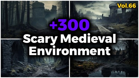 +300 Scary Medieval Environment Concept (4k) | Vol_66