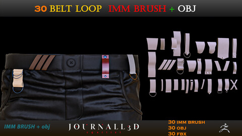30 Belt loop IMM BRUSH + 3d model