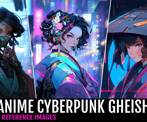 ArtStation - Anime cyberpunk character