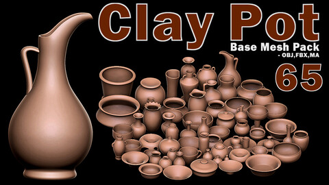 65 Clay Pot Base Mesh