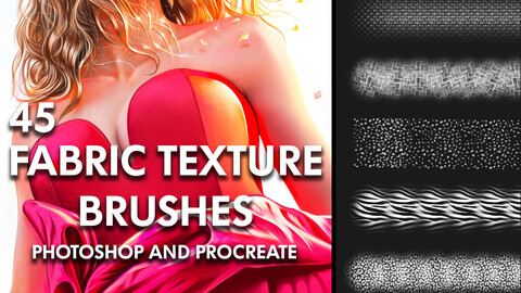 Clothes Texture Brushes for Photoshop and Procreate