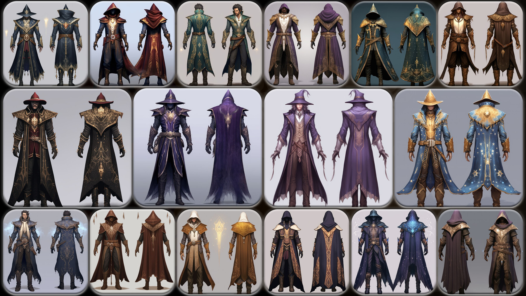 ArtStation 200 Masculine Magical Mage Outfit Reference Pack 4K V   File 