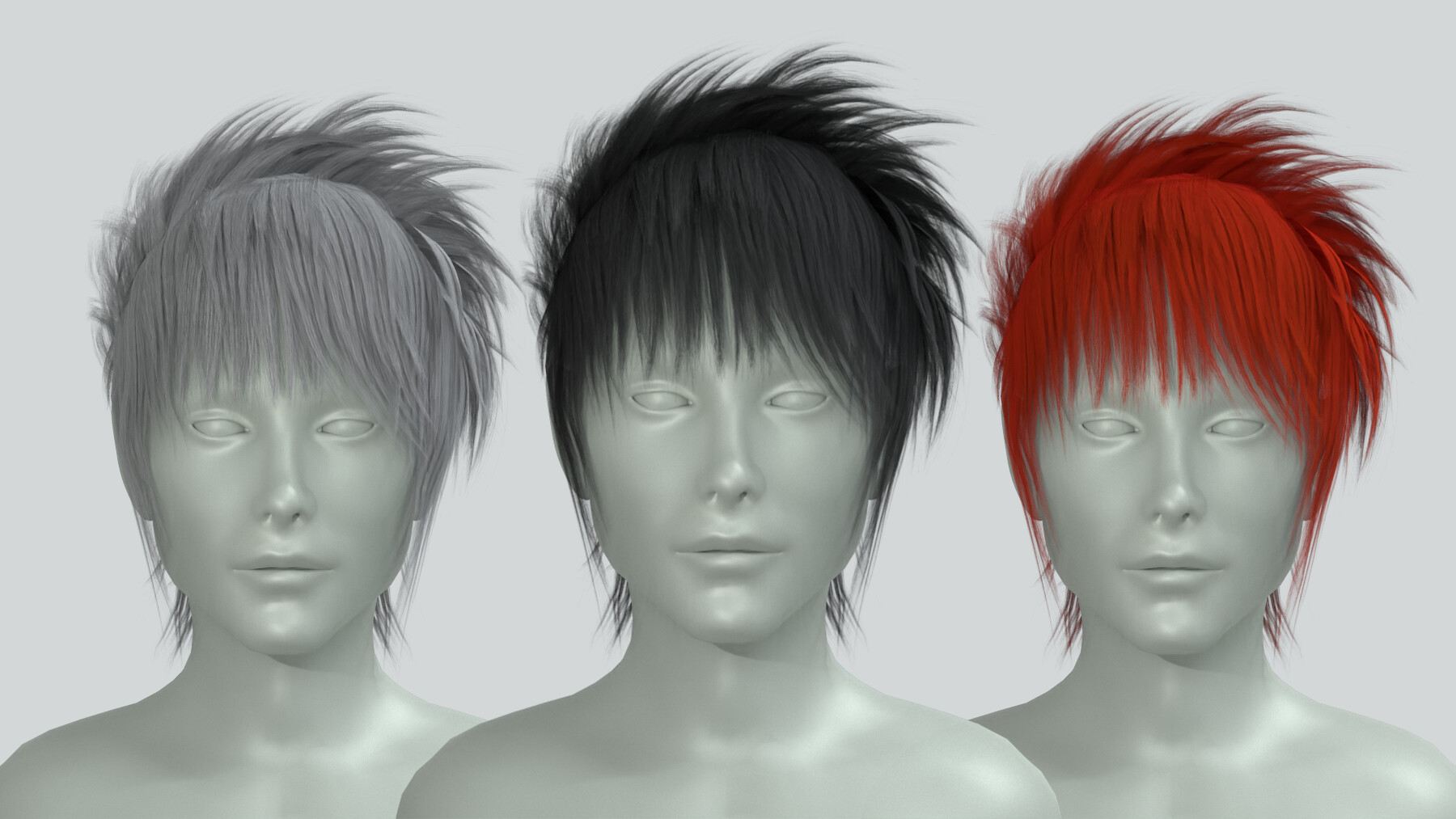 ArtStation - Anime hairstyles for men: how does the hair we choose affect  our character's image?