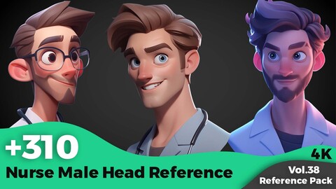 +310 Nurse Male Head Reference(4k)