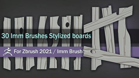 30 Imm Brushes Stylized boards